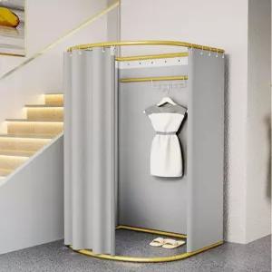 이동식 간이 탈의실 암막 피팅룸 매장 옷가게 커튼