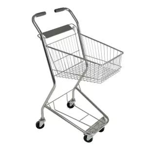 마트 바구니 카트 바퀴달린 핑크 담다 슈퍼마켓 접이식