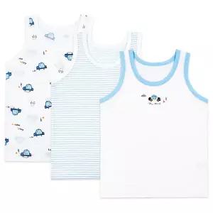 바풀 MK SS68-04 아동런닝 3매입 남아 순면 속옷 유아 아동 주니어 런닝