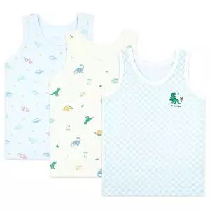 바풀 MK SS68-01 아동런닝 3매입 남아 순면 속옷 유아 아동 주니어 런닝