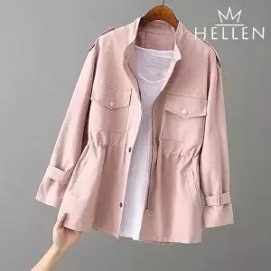 [헬렌] 여성 야상 자켓 간절기 아우터 캐주얼 워크자켓 포켓 개강룩 봄 가을 키시야상자켓 B-899