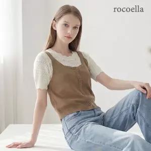 [로코엘라] 마젤 세미크롭 니트 뷔스티에