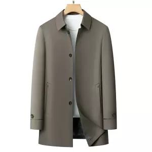 남사친 하프 캐주얼 모던 브리티시 스타일 트렌치 봄가을 싱글 코트 스포M3
