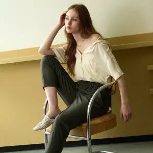 [마르조][1종] 셔링_8-9부 팬츠_MCMFP928