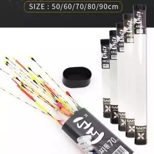 민물찌 바다막대찌 80cm 투명 찌통 케이스 찌보관통