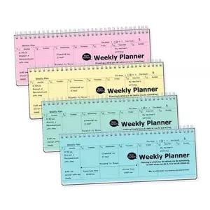 만년형 주간 플래너 데일리위클리 학습용 사무용 탁상용 위클리 플래너 55주 스케줄 다채로운