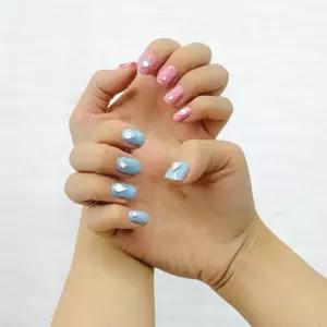 페스티벌 페이스 얼굴 큐빅 스티커 물방울