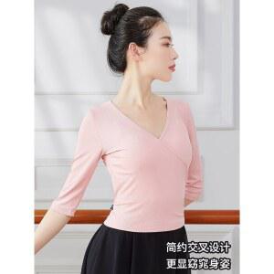 에어로빅복상의 반팔 상의 공연복 댄스복 에어로빅복 노브 라이크라 긴소매 댄스티 여자 01
