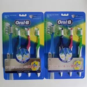 오랄비 크로스 액션 플라그 가드 40모 칫솔 3개입, 2개