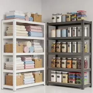 압생르망 철제 무볼트 조립식 앵글 선반 랙 베란다 창고 펜트리 다용도 스피드랙 5단 1000 x 400 x 1800mm