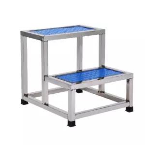 철제 계단발판 2단 경량 스틸 스텐 디딤대 발판 사다리 소형 미니 세차 간이 안전 다용도