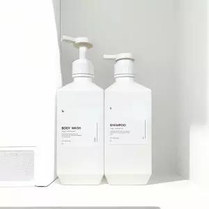 대용량 디스펜서 세제/섬유유연제/샴푸 비누 통 정제 린스 클렌저 로션 샤워 젤 스프레이