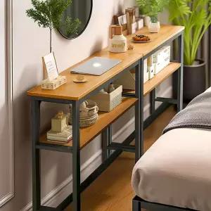 쇼파뒤책장 폭좁은 틈새 책장 선반 사이드 긴테이블 좁고긴