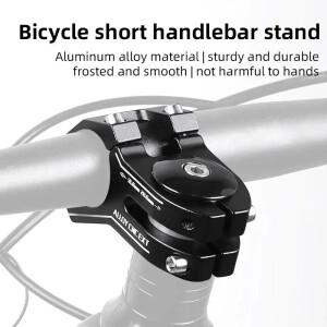 호환 ESLNF 31.8 스템 45mm 자전거 숏 CNC 알루미늄 산악 핸들바 로드 바이크 MTB BMX용)