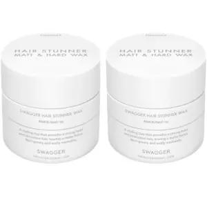 스웨거 남성 헤어 스타일링 스터너 매트 하드 왁스 X2