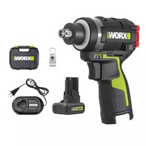 웍스 WU132T 4.0Ah 충전 임팩 렌치 12V 소형 드릴 무선 드라이버 전동 공구 WORX108414