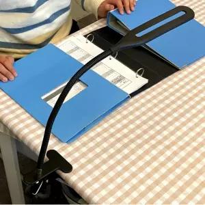 USB 집게 독서등 스탠드 블랙 집게 스탠드 형조명 독서등