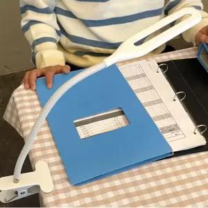 USB 집게 독서등 스탠드 화이트 스탠드 집게 형조명 독서등