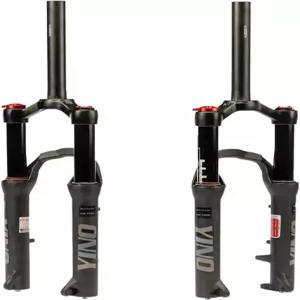 BUCKLOS YINO 24인치 MTB 에어 서스펜션 포크 120mm 여행용 QR 스루 액슬 디스크 브레이크 1-1/8인치