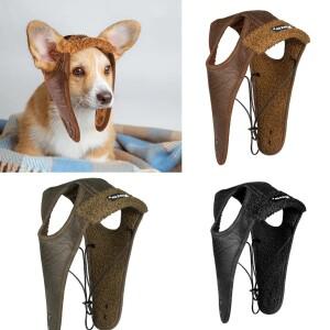 클래식 에비에이터 도그 햇 겨울용 따뜻한 가죽 트래퍼 파일럿 캡 플리스 포함 대형 강아지용 재미있는 코