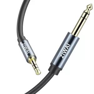 3.5mm 스테레오 오디오 케이블 1/4인치 수컷 1/8인치 TRS 양방향 잭 기타 노트북 홈 시어터 장치 스피커 및