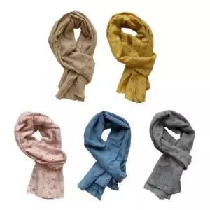 보헤미안 스타일 스마일 스카프 프릴 예쁜스카프 미니 넥스카프 봄스카프 헤어밴드 겨울목도리 예쁜스카프