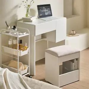 채우리 라움디 800 콘솔 수납 서랍 화장대 스툴 세트