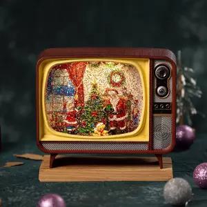 아날로그티비오르골 스노우볼 산타 티비 빈티지 산타클로스