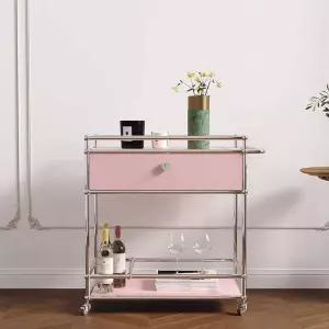 서빙 카트 선반 사이드테이블 이동식 미용웨건 핸드카