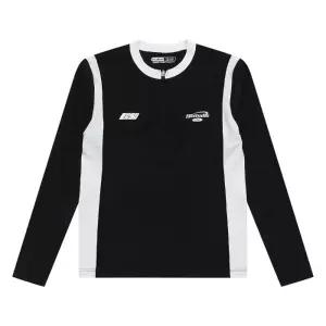 에꼴리에 세이브존03 블록코어 반집업 래쉬가드 티셔츠  24B0458-BK