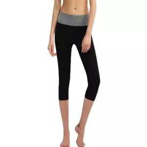 여성 요가레깅스 필라테스 헬스 7부 배색 레깅스 하의 (HSJ-WFJF6HT