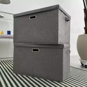 아홈 접이식 대용량 정리 수납 패브릭 리빙박스