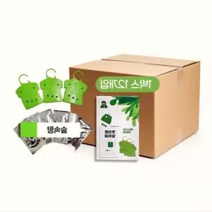 옷장용 탈취제 숲속향 걸이형 의류 섬유 냄새 제거 3P 12개입 한박스