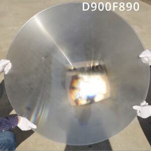 대형 광학 PMMA 태양열 조리기 프레넬 콘덴서 렌즈, 초점 거리 890mm 1PC