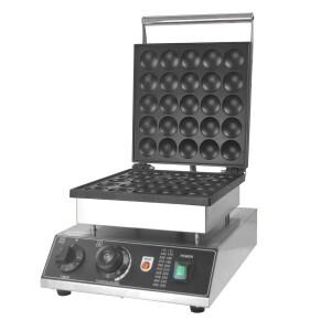 XEOLEO 상업용 머핀 볼 원형 팬케이크 메이커 25 홀 미니 버블 에그 와플 기계