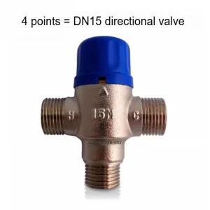 황동 온도 조절 전환 밸브 태양열 온수기 스위치 가스 삼방 DN15