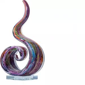 14인치 높이의 야외용 손으로 날리는 아트 유리 추상 조각 가정/사무실/리조트/호텔 파티오/가든(크리스탈