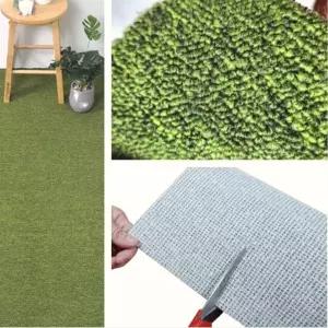 사무실바닥재 베란다카페트 방염 루프롤카페트 그린 180x100cm DIY인테리어
