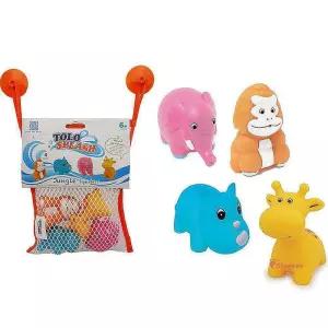 톨로 물총놀이 정글동물 목욕장난감 물놀이 아기 4종uvw099