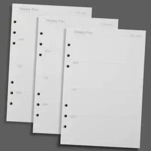 [문구/오피스] 다이어리 속지 주간스케줄러 수첩속지 다이어리종이