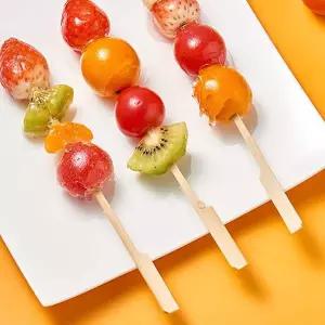 15cm 손잡이 대나무 꼬치 600p 세트 소세지 꼬지 바베큐