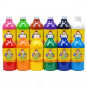 키즈 핑거페인트 1000ml 12색 세트