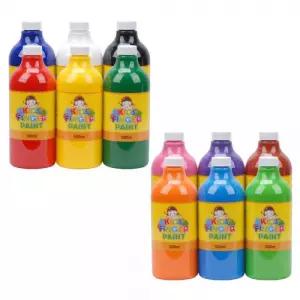 키즈 핑거페인트 1000ml 6색 세트