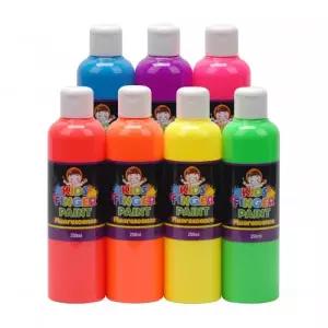 키즈 핑거페인트 형광색 250ml 7색 세트