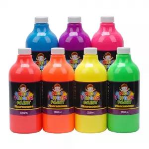 키즈 핑거페인트 형광색 1000ml 7색 세트