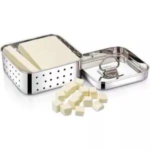 내구성이 뛰어난 스테인리스 스틸 사각 패니어 메이커 - 완벽한 홈메이드 치즈 350ml