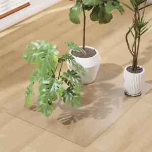 마이밀리 투명 프로스팅 바닥 매트 36인치 x 48인치 PVC 구역 러그 입구 책상 커버 프로텍터 냉장고 2mm