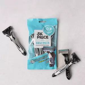 5K프라이스 5K프라이스 휴대용 면도기 6중날 4입