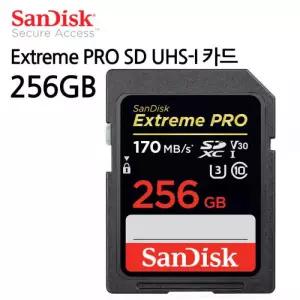 SanDisk sd카드 Extreme PRO SD UHS-I (256GB) 메모리카드