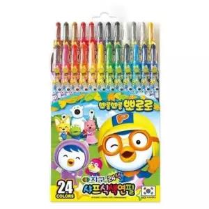 [문구] 문구사무/뽀로로샤프식색연필24색 지구화학